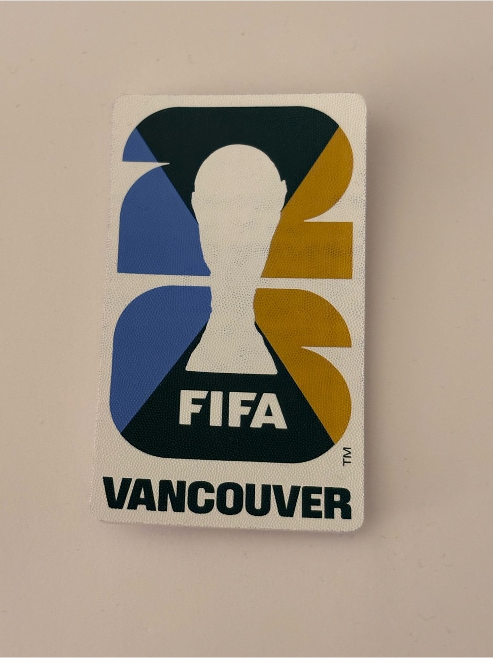 FIFA World Cup 2026 Host City Patch - Vancouver, size Large